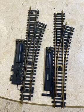 Vintage Atlas HO Scale Remote Right Hand Snap-Switch Track Brass Lot of 2